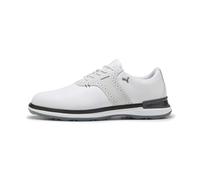 Scarpe da Golf PUMA Avant da uomo, Scarpe, Bianco/Feather Grigio/Nero, 48.5 48.5