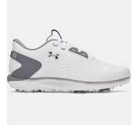 Scarpe da golf Under Armour Drive Fade 2 da uomo Bianco / Titan Grigio / Metallico Argento 46