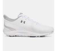 Scarpe da golf Under Armour Drive Fade da uomo Bianco / Bianco / Metallico Argento 43