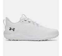 Scarpe da golf Under Armour Drive Pro Clone Spikeless da uomo Bianco / Bianco / Metallico Argento 43