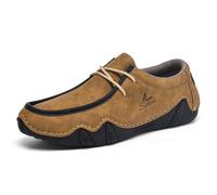 Scarpe da guida per uomo scarpe casual da uomo mocassini da uomo moda comode sneakers da passeggio, Giallo, 40 2/3 EU