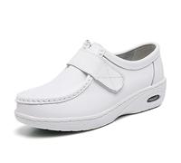 Scarpe da Infermiera comode da Donna, Scarpe da Lavoro Antiscivolo Regolabili da Donna, Scarpe da Passeggio con Cuscino d'Aria da Donna, Scarpe bianche da Donna (Color : White, Size : 36 EU)
