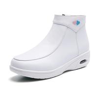 Scarpe da Infermiera da Donna, Calde e Invernali, in Pelle, comode e Resistenti all'Acqua, per Il Lavoro in Ambito Sanitario(36 EU)