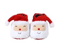 Scarpe da jogging da uomo, morbide, per neonati, Babbo Natale, invernali, calde, scarpe da neve, scarpe da presepe, Colore: rosso, 22 EU