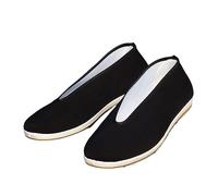 Scarpe da Kung Fu da Uomo in Stile Tradizionale Cinese Vecchia Pechino Bruce leer Tai Chi Wushu Scarpe da Arti Marziali Nere Abbigliamento Sportivo Scarpa di Stoffa(1,42 EU)