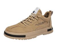 Scarpe da lavoro antiscivolo per uomo, scarpe da trekking, scarpe da cucina, comode, casual, da tennis, da uomo, larghe, K extra large, cachi, 42 EU