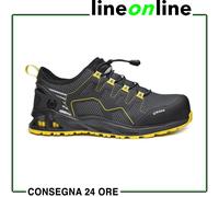 Base Protection K-Balance Scarpa Antinfortunistica, da Uomo e Donna, Nero/Giallo, Taglie 45