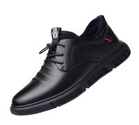 Scarpe da lavoro da donna - Scarpe Urbano Shoes Allacciatura Basquettes Pelle Shoe Business Scarpa Punta Rotonda Scarpe Alla Moda Sneaker Antiscivolo Scarpe Piattaforma Sneaker Ortopedica Scarpa, Nero