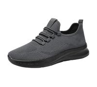 Scarpe da lavoro da uomo, impermeabili, scarpe da uomo, suola morbida, da jogging, con plateau, ortopediche, antiscivolo, con lacci, scarpe da trekking casual, grigio., 44 EU
