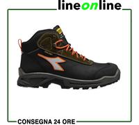 Diadora Utility Sport Mid S7S, stivali di sicurezza Dia-tex unis 46 EU male Nero/Verde Scuro/Arancione