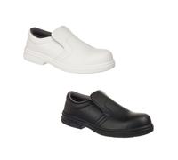 Portwest FW81WHR34 Mocassino di Sicurezza S2, Bianco, 34
