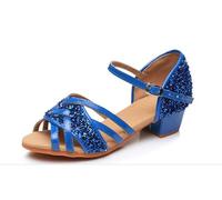 Scarpe da Mamma e Figlia for Adulti Bambini Ballo Standard for Donna Stivali Latino for(Blue,39)