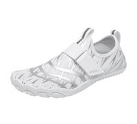 Scarpe da Mare Unisex Scarpe da Spiaggia per Uomo e Donna Sabbia per Esterni Acqua Wading Antiscivolo Asciugatura Rapida Nuoto Immersioni Suole morbide Taglio tracciamento Mare e Fiume (White, 44)