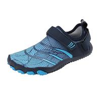 Scarpe da Mare Unisex Scarpe da tracciamento del Fiume di Sub Traspiranti per Nuoto Donna Immersione a Cinque Spiaggia Asciugatura Rapida per Bambini (Dark Blue, 36)