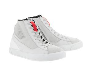 Scarpe da moto Alpinestars dichiarate - bianco/grigio freddo