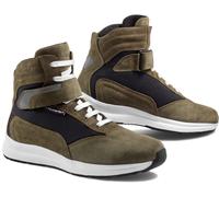 Stylmartin Audax scarpe da moto impermeabili, nero-verde, taglia 40
