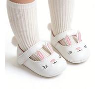 Scarpe da neonata con orecchie da coniglio, ballerine Mary Jane, stile principessa, adatte per matrimoni, Pasqua e altre occasioni, scarpe per neonati e bambini CN11,CN12,CN13Fumetto