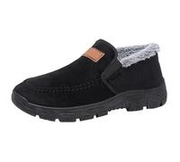 Scarpe da neve da uomo, slip-on, invernali, da uomo, con calda imbottitura, protezione contro i piedi, per attività all'aperto, ammortizzazione, comode, per il tempo libero, tinta unita, vintage, da