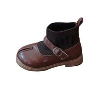 Scarpe da neve impermeabili per bambini, in rete morbida, traspiranti, traspiranti, per bambini, 32, marrone, 25 EU