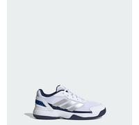adidas Unisex - Bambini e Ragazzi Crazyquick Kids Padel Shoes, Ftwr White/Silver Met./Dark Blue, 38 2/3 EU