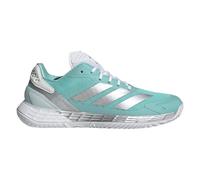 Adidas Donna Defiant Speed 2 Tennis Shoes, Flash Aqua/Silver Met./Mint TON, 41 1/3 EU