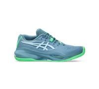 ASICS GEL - RESOLUTION X PADEL Scarpa da padel Uomini grigio blu, verde neon