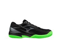 Scarpe da tennis da uomo Mizuno Break Shot 5 CC - black/foliage green/glowing ap - Nero (42)