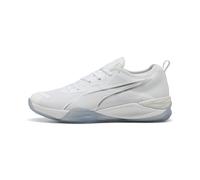 PUMA Eliminate Nitro 4, Scarpe da Ginnastica per Ambienti Interni Unisex-Adulto, White Silver, 40 EU