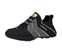 Scarpe Da Passeggiata Uomini Basket Running Uomo Scarpe Moda E Sport Uomo Basket Uomo Traspirante Trail Traspirante Outdoor Slip on Antiscivolo Confortevole Moda Scarpa, Le Noir 2, 43 EU