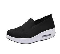 Scarpe da Passeggiate Femminili con Il Supporto ad Arco Scarpe da Ginnastica Non scivoloso Calze da Calzatura Trapuntato Knit Scarpe da Ginnastica con Sole Cuscino d’Aria Comfort Atletico per Il