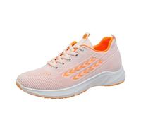 Scarpe da passeggio a piedi nudi da donna a piedi nudi da donna Mesh Hollow Sport Primavera Estate Autunno Mesh Scarpe singole Volanti Tessuti Ortopedico Tempo libero Corsa Leggero Traspirante Volare