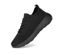 Scarpe da Passeggio Basse Scarpe da Ginnastica Donna Ginnastica Sportive Corsa Traspiranti estive Leggere Interno Corsa su Strada (Black, 44)