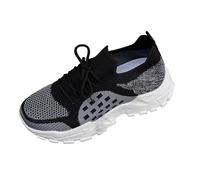 Scarpe da Passeggio Basse Sneakers Casual Traspiranti da Donna per Camminare, comode e Leggere, Indossare Tutti i Giorni. (Grey, 43)