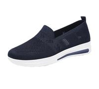 Scarpe da passeggio comode da donna, leggere, antiscivolo, da camminare, suola morbida, traspiranti, supporto per arco plantare, scarpe da ginnastica in rete, Blu scuro, 38 EU