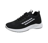 Scarpe da passeggio da donna a piedi nudi da donna in rete cava sportiva primaverile estate e autunno maglia singola volante ortopedico tempo libero corsa leggera traspirante volare tessuto scarpe