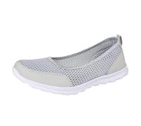 Scarpe da passeggio da donna, estive, in rete, traspiranti, leggere, con bocca poco profonda, per tenere le mani libere, con memory foam, scarpe da ginnastica per attività all'aperto, lavoro e