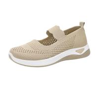 Scarpe da passeggio da donna, estive, scarpe sportive da donna, scarpe da ginnastica da corsa, scarpe da ginnastica casual, in rete, leggere, antiscivolo, per il tempo libero, cachi, 37 EU