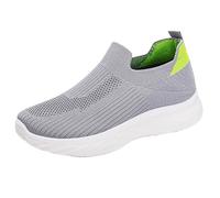 Scarpe da passeggio da donna, leggere, per attività all'aria aperta, comode, di sicurezza, traspiranti, antiscivolo, scarpe da corsa, da tennis, per attività all'aria aperta, grigio., 38 EU