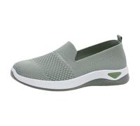 Scarpe da passeggio da donna senza lacci, scarpe per il tempo libero, scarpe ortopediche, scarpe estive in memory foam, scarpe estive antiscivolo, traspiranti, leggere, verde, 36 EU