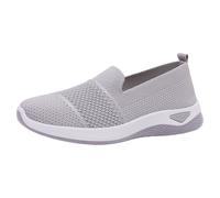 Scarpe da passeggio da donna senza lacci, scarpe per il tempo libero, scarpe ortopediche, scarpe estive in memory foam, scarpe estive antiscivolo, traspiranti, leggere, grigio., 39 EU