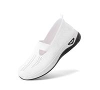 Scarpe da Passeggio da Donna Slip on Basse con Supporto per Arco Scarpe da Casa in Mesh Antiscivolo Ortopediche Casual Sneakers Estive Camminare Scarpine da Ginnastica Tennis Barca per Diabetici
