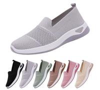 Scarpe da Passeggio da Donna Slip on Basse con Supporto per Arco Sneakers da Casa in Mesh Antiscivolo Ortopediche Casual Sneakers Estive Camminare Shoes da Ginnastica Tennis Barca Scarpe per Diabetici