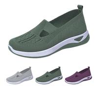 Scarpe da Passeggio da Donna Slip on Basse con Supporto per Arco Sneakers da Casa in Mesh Antiscivolo Ortopediche Casual Sneakers Estive Camminare Shoes da Ginnastica Tennis Barca Scarpe per Diabetici