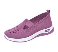 Scarpe da Passeggio da Donna Slip on Basse con Supporto per Arco Sneakers da Casa in Mesh Antiscivolo Ortopediche Casual Sneakers Estive Camminare Shoes da Ginnastica Tennis Barca Scarpe per Diabetici