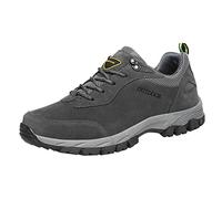 Scarpe da Passeggio da Uomo per Escursionismo in Pelle, Antiscivolo, Impermeabili, con Supporto per l'Arco, Leggere, Comode, da Trail, da Palestra, da Sport, da Ginnastica, da Laccetto, Antiscivolo