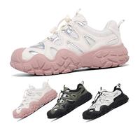 Scarpe da Passeggio da Uomo, Scarpe Ortopediche da Uomo, Scarpe Comode E Leggere per Il Lavoro, con Eccellenti proprietà di Flessibilità E Che Si Adattano Ai Movimenti del Piede(White And Pink,39 EU)