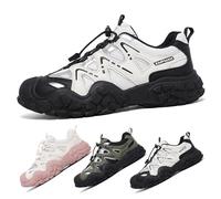 Scarpe Da Passeggio Da Uomo, Scarpe Ortopediche Da Uomo, Scarpe Comode E Leggere Per Il Lavoro, Con Eccellenti Proprietà Di Flessibilità E Che Si Adattano Ai Movimenti Del Piede(White and black,36 EU)