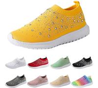 Scarpe da Passeggio Donna, Scarpe da Ginnastica Donna Scarpe Ginnastica Corsa Sportive Sneakers Comode Traspirante con Suola Morbida Mesh Scarpe Basse da Esterno da Donna per Primavera, Estate