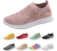 Scarpe da Passeggio Donna, Scarpe da Ginnastica Donna Scarpe Ginnastica Corsa Sportive Sneakers Comode Traspirante con Suola Morbida Mesh Scarpe Basse da Esterno da Donna per Primavera, Estate