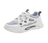 Scarpe da passeggio estive da donna, con plateau, antiscivolo, comode, Colore cenere chiaro 1, 36 EU